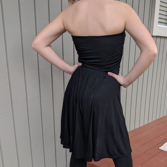 The Limited Black Stretch Flounce Dress, Sz. XS - Picture 3 of 4